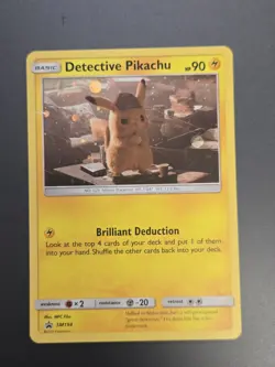 Pokemon Detective Pikachu #SM194 Sm Holo Black Star Promo 2019 TCG MP - Image 3
