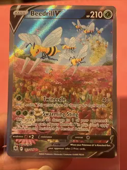Pokemon TCG Beedrill v 161 Astral Radiance Holo Two Star Ultra Rare - Image 5