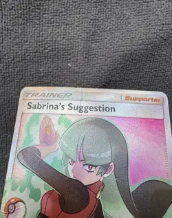 2019 Pokemon Sun & Moon Team Up Sabrina's Suggestion 181 Full Art Sm9 TCG - Image 3