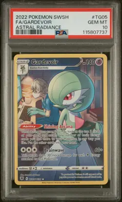 2022 POKEMON SWORD & SHIELD ASTRAL RADIANCE #TG05 FULL ART/GARDEVOIR PSA 10 - Image 1