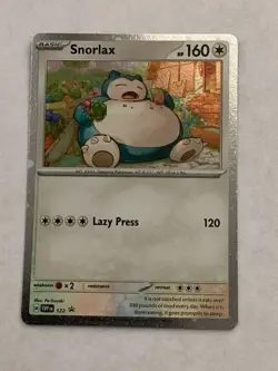 Pokemon TCG Snorlax SVP 122 Cosmos Holo Twilight Masquerade MINT AND PACK FRESH - Image 1