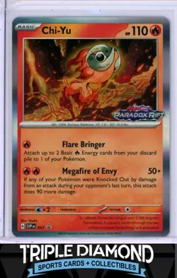 2023 Pokemon Pardadox Rift #057 Chi-Yu Black Star Promo Stamped F677 - Image 1