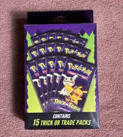 Pokemon Trick or Trade Booster Pack Set - 15 Packs NEW! - Image 1