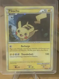 Pokemon Pikachu HGSS03 Promo Holo UNGRADED LP - Image 1