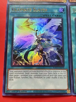 3x Ultimate Slayer | UR | + 3x Artifact Lancea | SR | 1st Edition | Yu-Gi-Oh! - Image 3