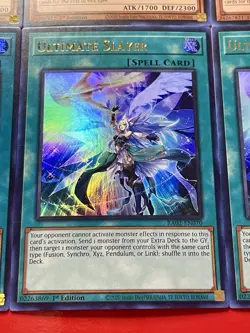3x Ultimate Slayer | UR | + 3x Artifact Lancea | SR | 1st Edition | Yu-Gi-Oh! - Image 5