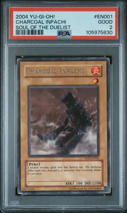 2004 YU-GI-OH! SOD-SOUL OF THE DUELIST #EN001 CHARCOAL INPACHI PSA 2 - Image 1