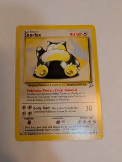 Snorlax 30/130 Base Set 2 Regular Pokemon TCG Card LP - Image 2