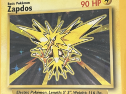 Zapdos Pokemon TCG Base Set 16/102 Unlimited Holofoil Holo Rare Card - Image 5