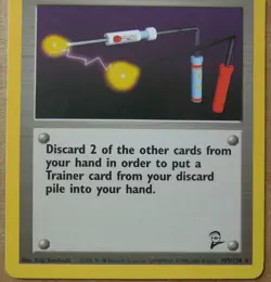 Item Finder 103/130 Rare Non-Holo Base 2 Set Pokemon Trainer Card LP - Image 3