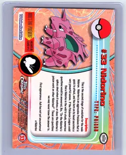 Nidorino #33 Pokemon Holo Foil 2000 Topps Chrome Trading Card Nintendo - Image 2