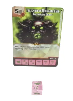 Dice Masters TALISMAN OF ULTIMATE EVIL Super Rare D&D Faerun Under Siege Set - Image 1