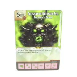 Dice Masters TALISMAN OF ULTIMATE EVIL Super Rare D&D Faerun Under Siege Set - Image 2