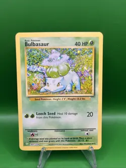 Pokemon TCG Bulbasaur Trading Card 001/034 Classic Holo M/Nm Condition - Image 1