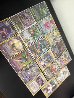 Pokemon Card Lot (17) - V/EX/VSTAR Bundle w/ Rayquaza, Gengar, Celebi, Trainers - Image 2