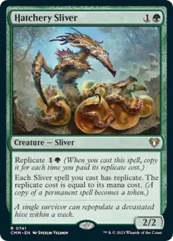 Hatchery Sliver - Light Play MTG Commander Masters - Image 1