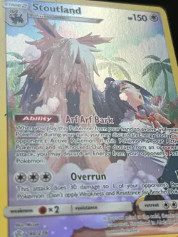 Stoutland 248/236 SM Cosmic Eclipse Holo Holo Trainer Gallery Rare Pokemon Card - Image 3