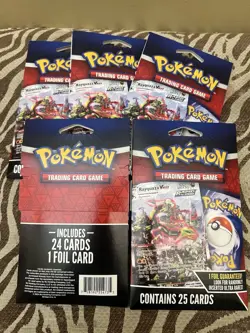 Lot of 5 Pokemon TCG Mystery Pack with 1 Foil Card Guaranteed 2024 Sealed - Image 2