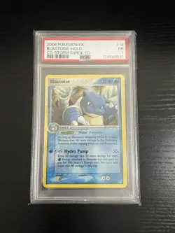 POKEMON CARD 2006 BLASTOISE HOLO 14/100 CRYSTAL GUARDIANS STORM SURGE TD PSA 1 - Image 3