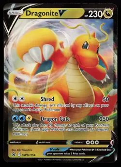 Dragonite V SWSH154 Promo SWSH: Sword & Shield Promo Cards Pokemon Card - Image 1