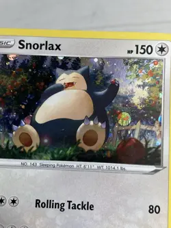 Snorlax - Cosmos Holo - Sword Shield 140/202 Blister Promo Pokemon Card NM - Image 3