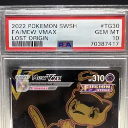 Swsh11 Lost Origin Trainer Gallery Mew VMAX #TG30/TG30 PSA 10 Secret Card - Image 3