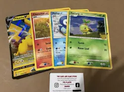 4 Pokemon Jumbo Cards Promo TCG Pokemon Pikachu Chimchar Piplup Turtwig - Image 1