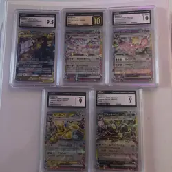 pokemon 3000 card Lot- 5 Cgc Slabs- Stamps Vintage-modern-holos - Image 1