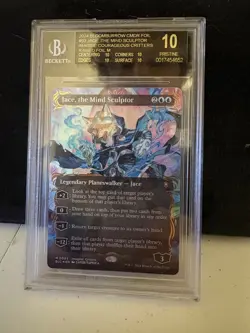 Jace, the Mind Sculptor (Borderless) (Raised Foil) Commander: Bloomburrow Foil - Image 1