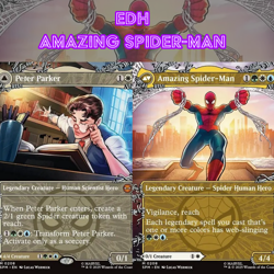 EDH - Amazing Spider-Man Hero Tribal, MTG Commander Deck, Marvel, Bracket 2 - Image 1