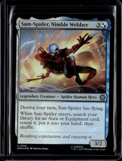Sun-Spider, Nimble Webber - 154 - SPM - Foil - NM - MTG Magic the Gathering - Image 1