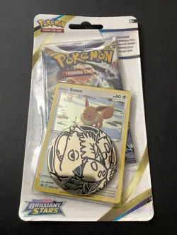 2022 Pokemon Sword & Shield Brilliant Stars 1-pack Blister Eevee SEALED - Image 1