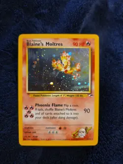 Pokemon TCG Blaine's Moltres 1/132 Gym Heroes Unlimited MP/HP - Image 1