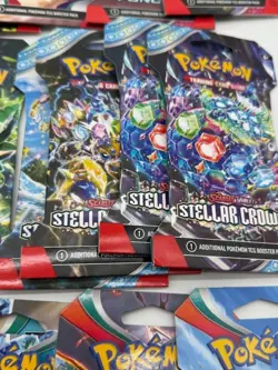 Lot of (20) Assorted Pokemon TCG Sleeved Booster Packs Stellar Obsidian Twilight - Image 4