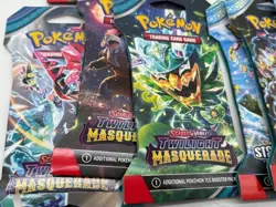 Lot of (20) Assorted Pokemon TCG Sleeved Booster Packs Stellar Obsidian Twilight - Image 5