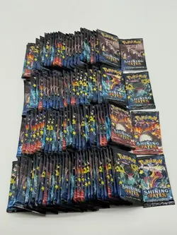 Lot of (111) Pokemon TCG Shining Fates Booster Packs SEALED - Image 1