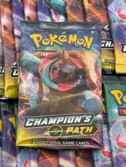 Lot of (23) Pokemon TCG Champion's Path Booster Packs SEALED - Image 2