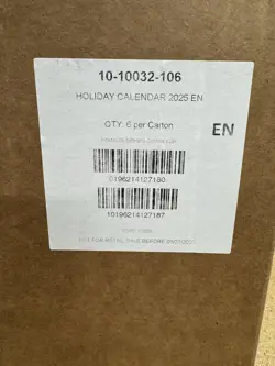 Pokemon 2025 Holiday Calendar New Sealed Case [6 Boxes] - Image 3