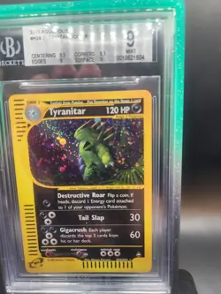 Pokemon Tyranitar Aquapolis Holo Rare #H28 BGS 9 Mint - Image 2