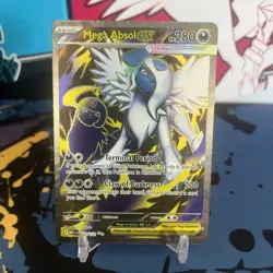 Mega Absol ex Full Art Ultra Rare 161/132 Pokemon Mega Evolution English NM - Image 1