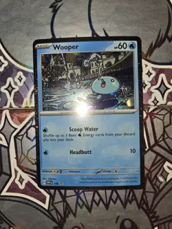 Wooper Cosmos Holo Black Star Promo - SVP155 Scarlet & Violet Pokemon 2024 TCG - Image 1