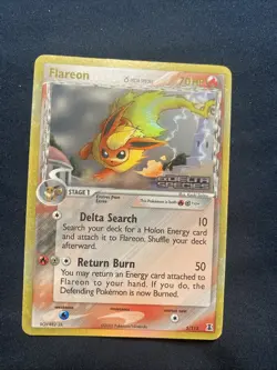 Flareon 5/113 Reverse Holo Rare Stamped- EX Delta Species Pokemon TCG - Image 1