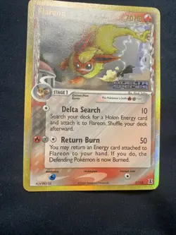 Flareon 5/113 Reverse Holo Rare Stamped- EX Delta Species Pokemon TCG - Image 3