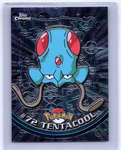 2000 TOPPS Chrome POKEMON #72 TENTACOOL NM MINT - Image 1