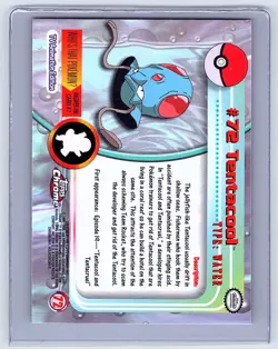 2000 TOPPS Chrome POKEMON #72 TENTACOOL NM MINT - Image 2