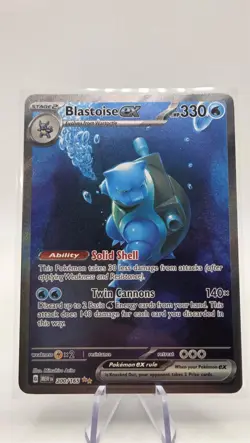 Pokemon Scarlet & Violet 151 TCG Blastoise EX 200/165 Sir Special Illustration - Image 1