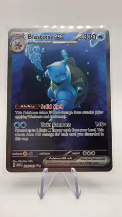 Pokemon Scarlet & Violet 151 TCG Blastoise EX 200/165 Sir Special Illustration - Image 2