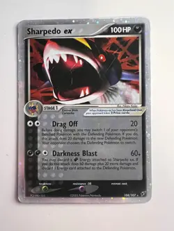 Pokemon TCG - Holo Rare Sharpedo ex 104/107 - Deoxys - HP - Image 1