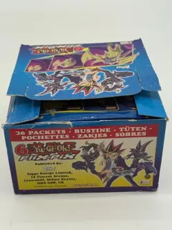 Lot of (36) Yu-Gi-Oh! Topps Merlin Flix Pix Packs w/Box - Image 2