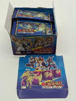 Lot of (36) Yu-Gi-Oh! Topps Merlin Flix Pix Packs w/Box - Image 3